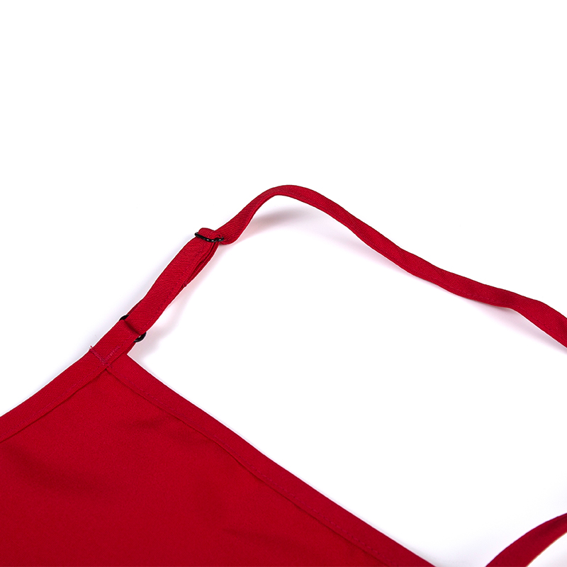 带调节扣素色孩童围裙