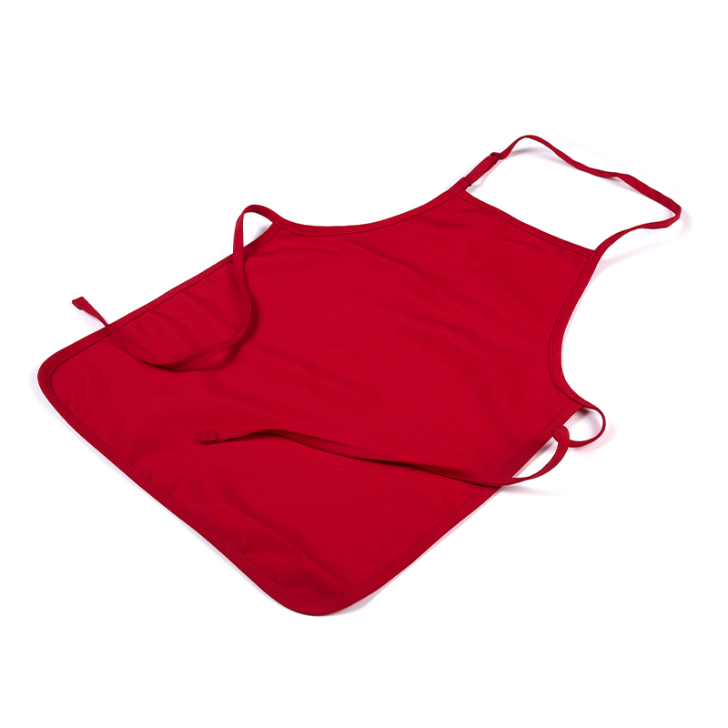 带调节扣素色孩童围裙