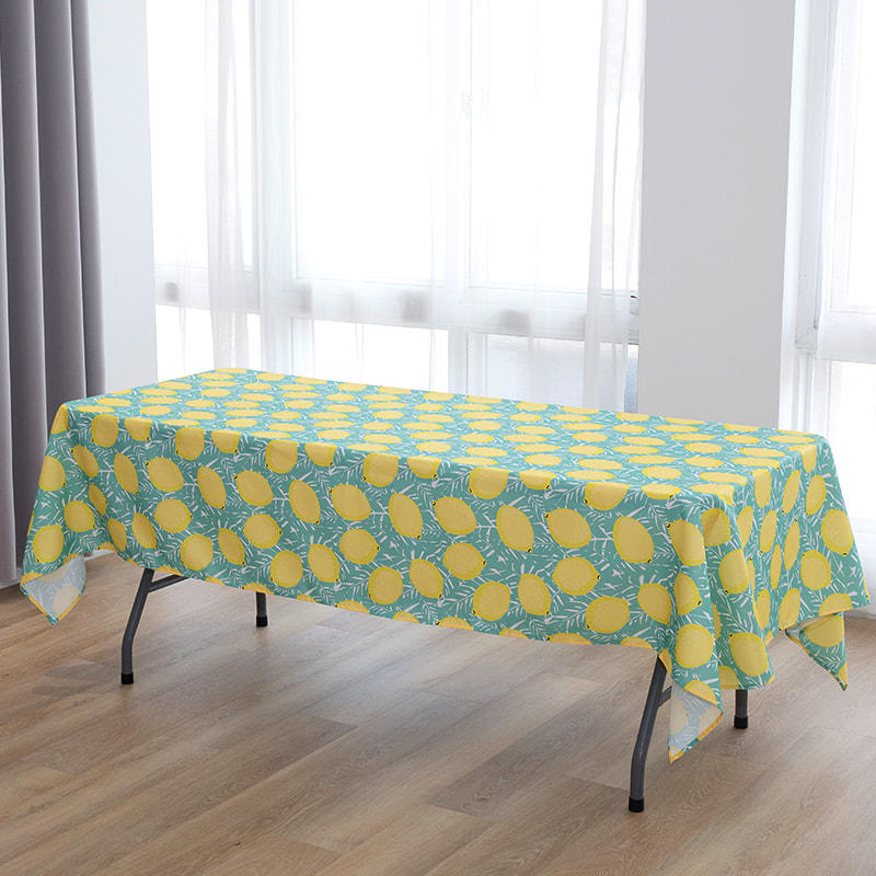 长方形印花桌布
