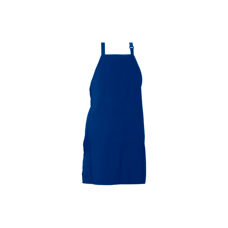 33x27'' 纯色涤纶纱围裙，带口袋和可调节纽扣
